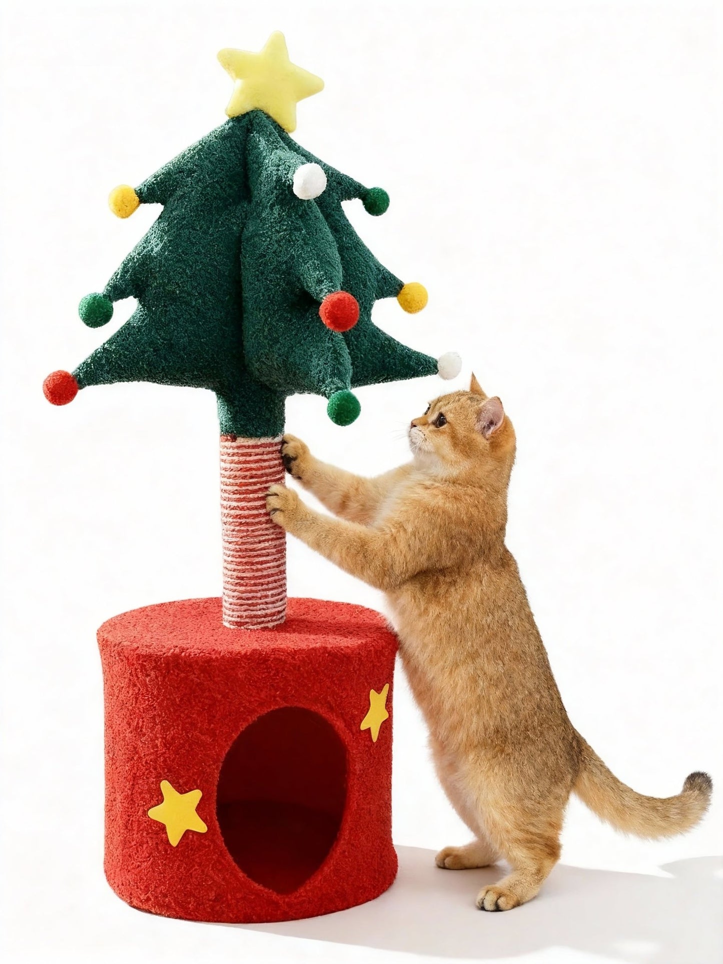 Christmas tree - style cat bed & Scratcher - Fuffus