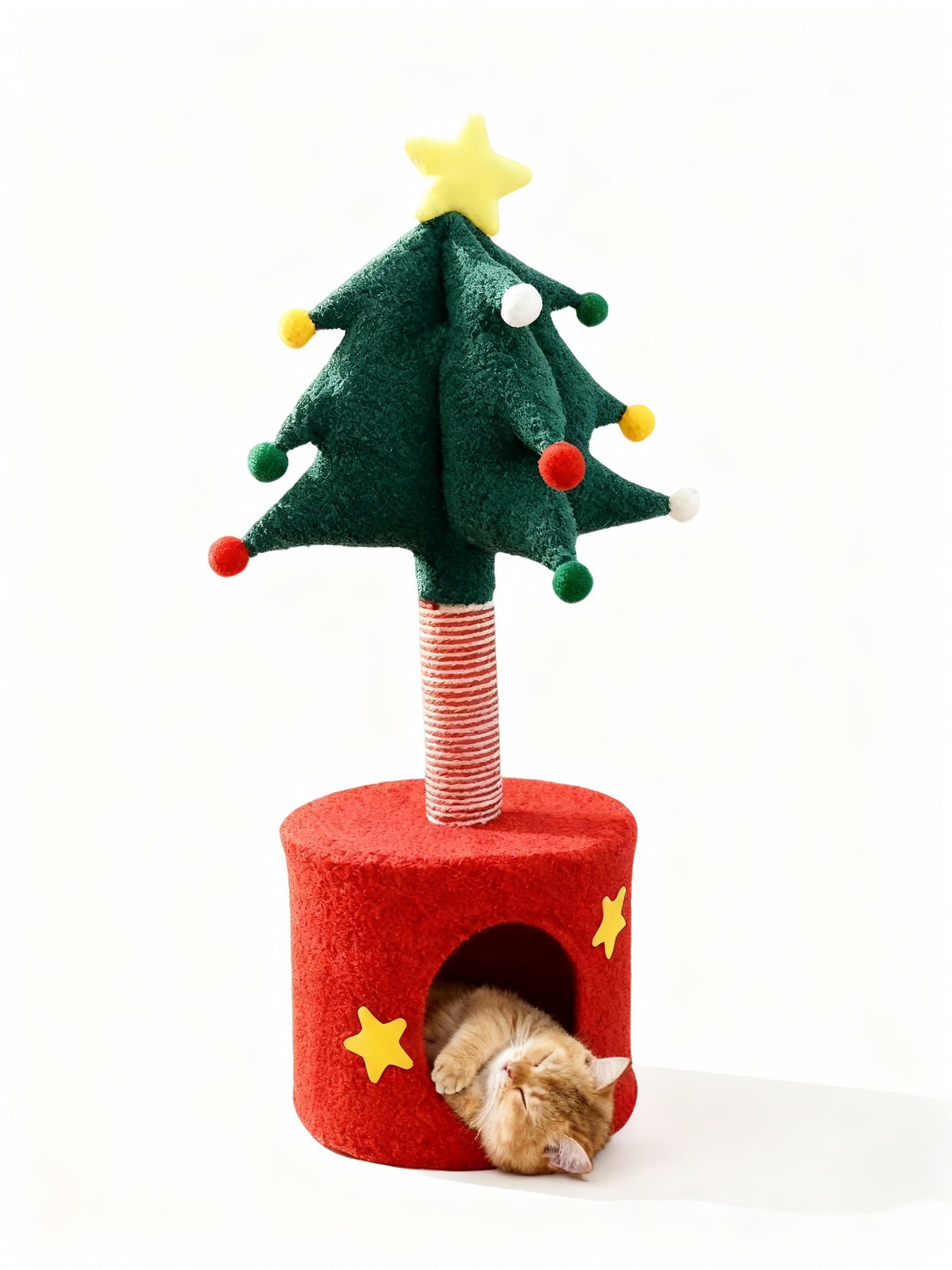 Christmas tree-style Pet Bed & Scratcher