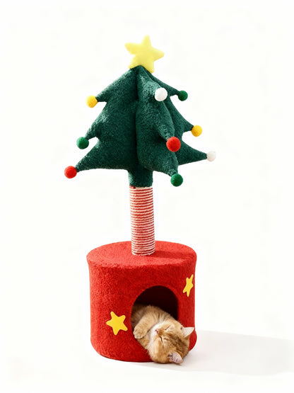 Christmas tree-style Pet Bed & Scratcher