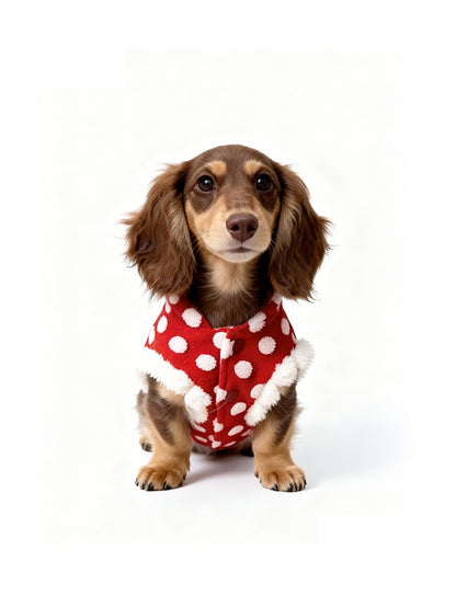 Dog Polka Puff Vest