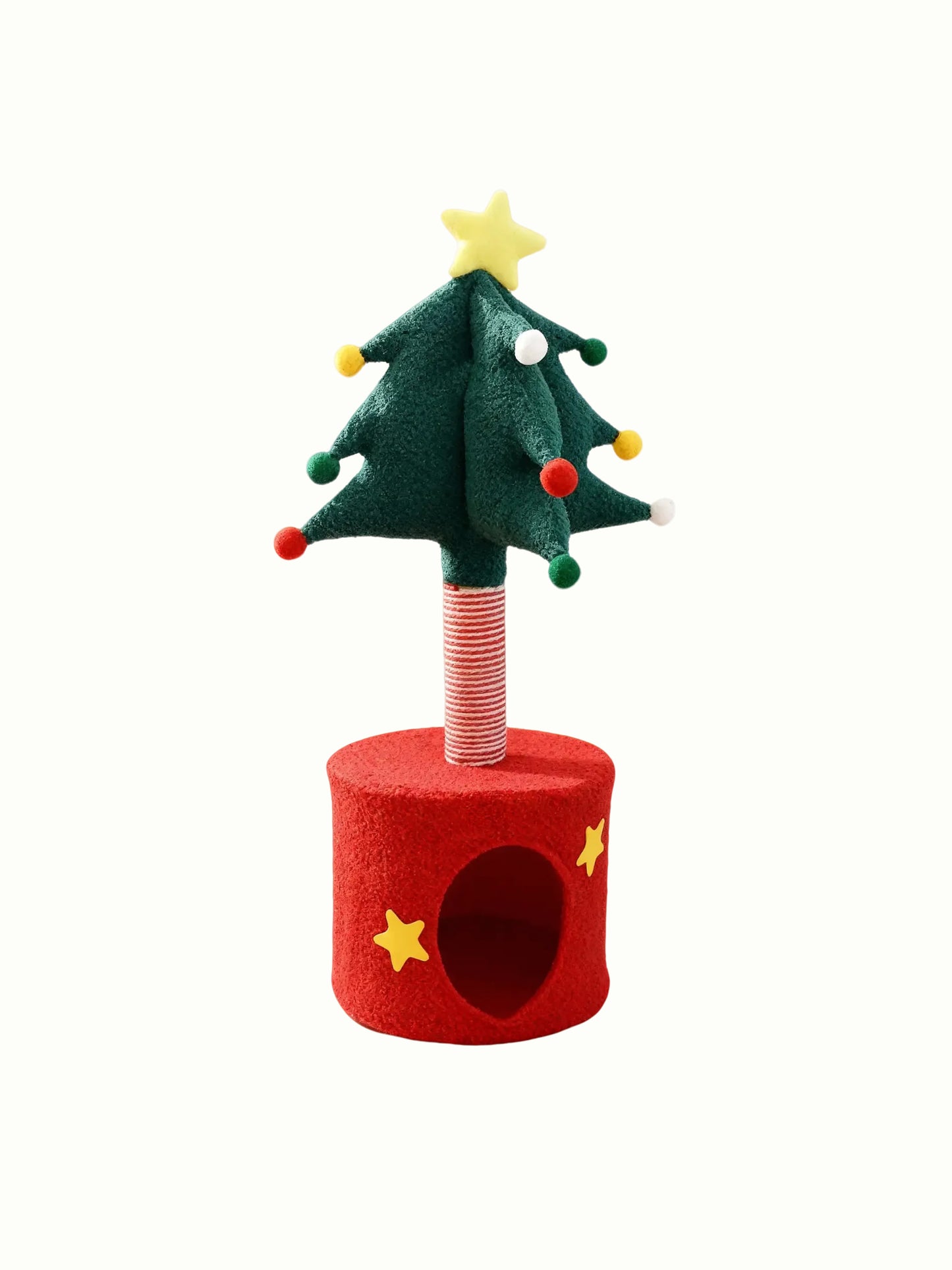 Christmas tree-style Pet Bed & Scratcher