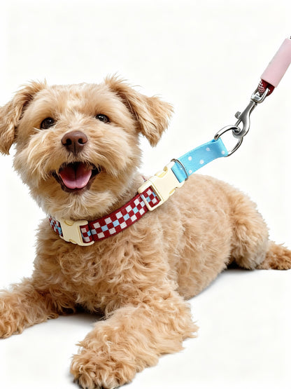 Polka Pup Half-P Collar
