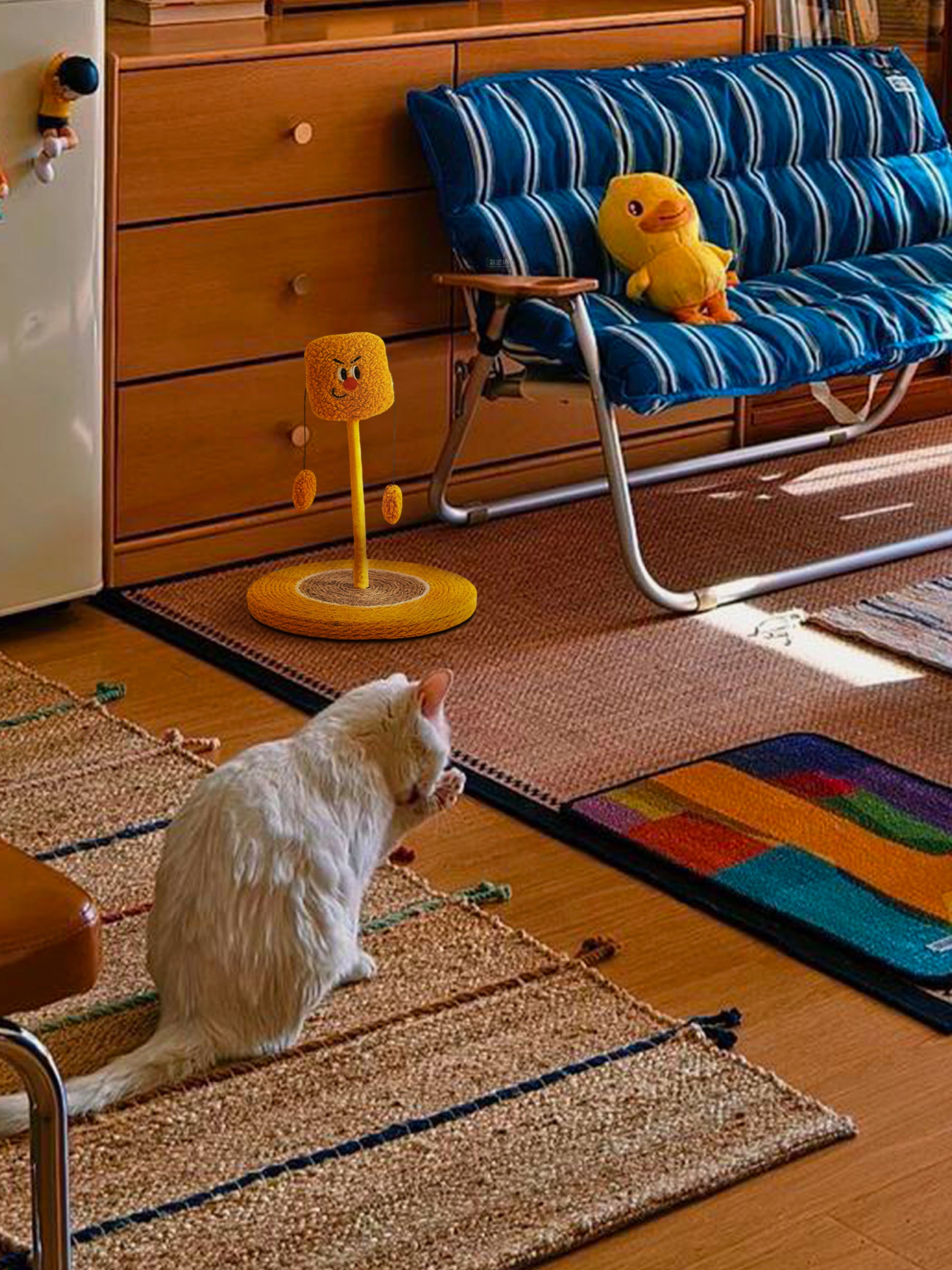 Springs Paw Scratcher-popcorn