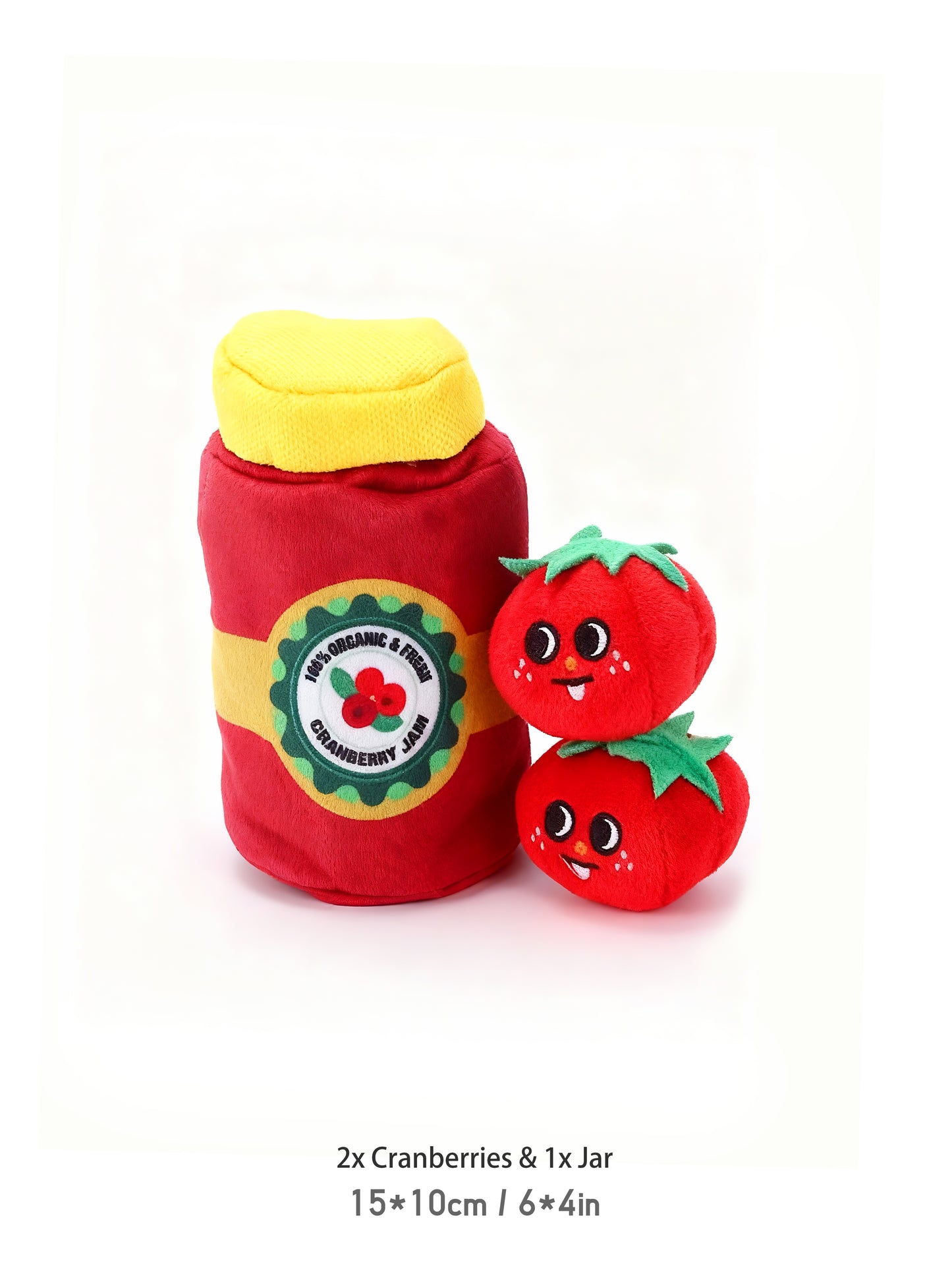 Canned Plush Treat Toy- Tomato sauce