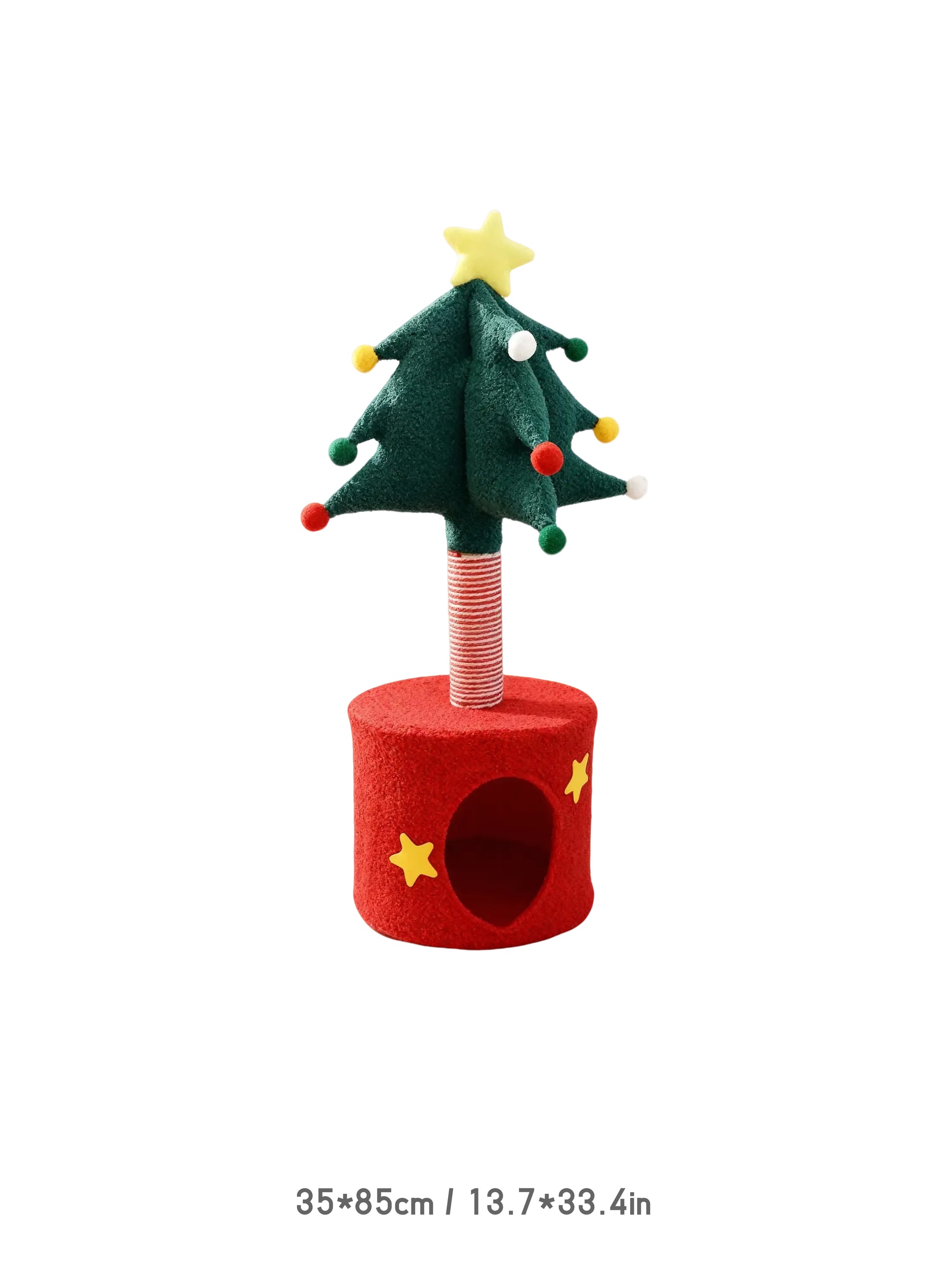 Christmas tree-style Pet Bed & Scratcher