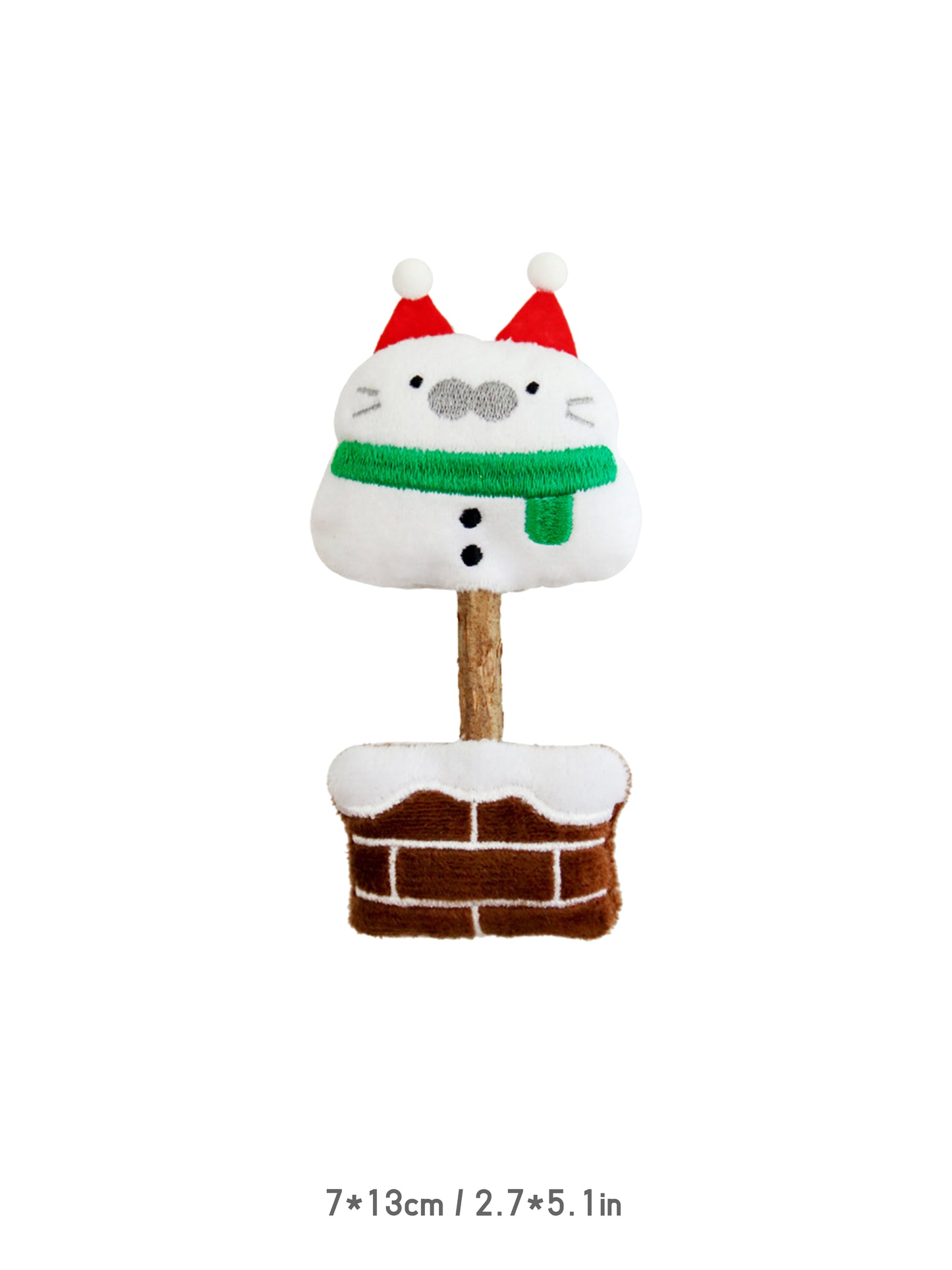Xmas Catnip Stick-Snowcat Chimney