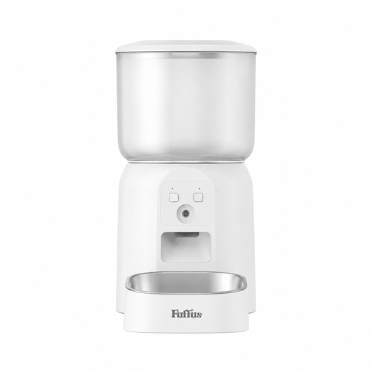 fuffus 3L Automatic Cat Feeder with Camera, Tuya Smart App Controlled Pet Feeder for Single Cat, Affordable Video Monitor - Fuffus