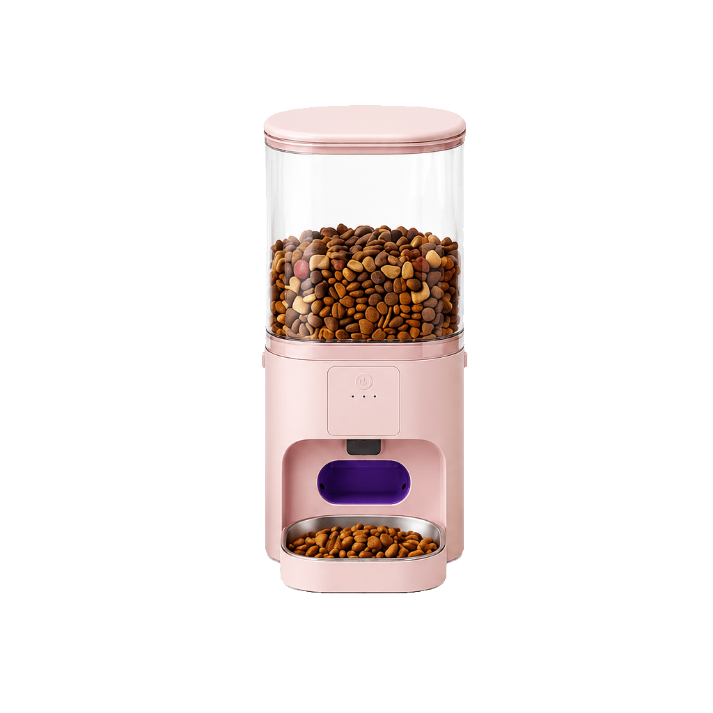 fuffus 6L Automatic Dog Feeder Large Breeds, WiFi Smart Cat Food Dispenser Multi-Pet, Large Kibble, Stainless Steel Bowl - Fuffus