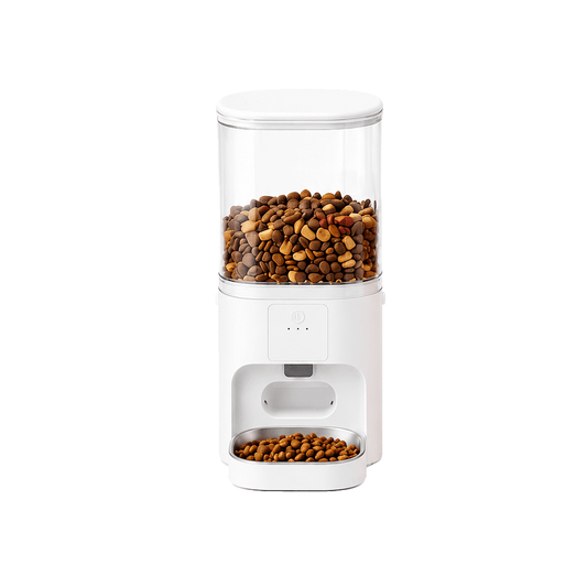 fuffus 6L Automatic Dog Feeder Large Breeds, WiFi Smart Cat Food Dispenser Multi-Pet, Large Kibble, Stainless Steel Bowl - Fuffus
