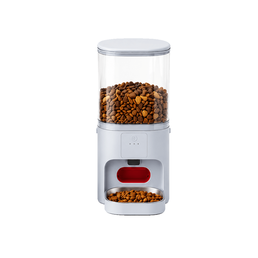 fuffus 6L Automatic Dog Feeder Large Breeds, WiFi Smart Cat Food Dispenser Multi-Pet, Large Kibble, Stainless Steel Bowl - Fuffus